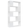 Book Cabinet Room Divider White - 80x24x155 cm | HipoMarket