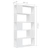 Book Cabinet Room Divider White - 80x24x155 cm | HipoMarket