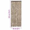 Insect Curtain Beige and Brown 56x185 cm - Chenille | HipoMarket