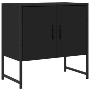 Bathroom Sink Cabinet Black 60x33x60 cm | Hipomarket