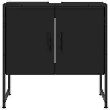 Bathroom Sink Cabinet Black 60x33x60 cm | Hipomarket