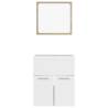 Stylish Bathroom Furniture Set - White & Sonoma Oak