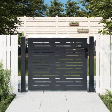 Garden Gate Anthracite 105x105 cm - Steel Square Design