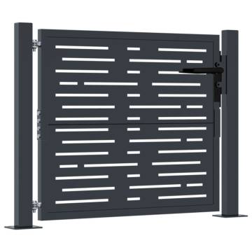 Garden Gate Anthracite 105x105 cm - Steel Square Design