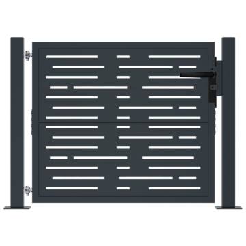 Garden Gate Anthracite 105x105 cm - Steel Square Design