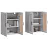 Elegant Grey Sonoma Wall Mounted Cabinets - 2 pcs