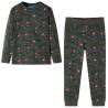 Kids' Pyjamas with Long Sleeves Khaki 128 Size 128 (7-8y) 