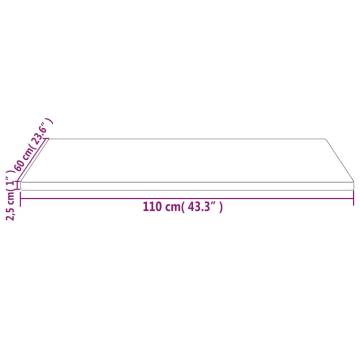 Solid Wood Pine Table Top 110x60 cm - Versatile & Durable