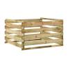 Slatted Garden Composter - 120x120x70 cm Impregnated Pinewood