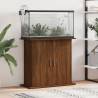 Aquarium Stand Brown Oak 81x36x73 cm Engineered Wood Colour brown oak Size 81 x 36 x 73 cm 