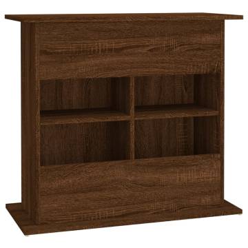 Stylish Brown Oak Aquarium Stand - 81x36x73 cm | Hipo Market