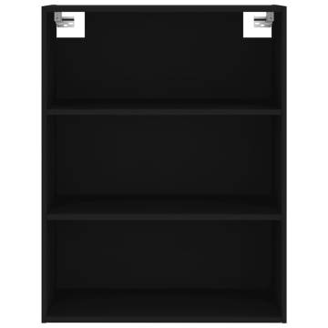 Highboard Black 69.5x34x180 cm - Stylish Engineered Wood Storage