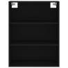 Highboard Black 69.5x34x180 cm - Stylish Engineered Wood Storage