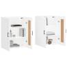 Elegant Wall Mounted Cabinets - 2 pcs White Engineered Wood