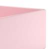 Matt Pink Bathroom Sink with Overflow - Stylish Ceramic Design