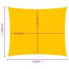 HDPE Sunshade Sail 2x2.5m - Yellow Rectangular Shade for Outdoors