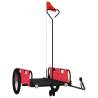 Durable Red & Black Bike Trailer - 45kg Capacity | HipoMarket