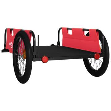 Durable Red & Black Bike Trailer - 45kg Capacity | HipoMarket