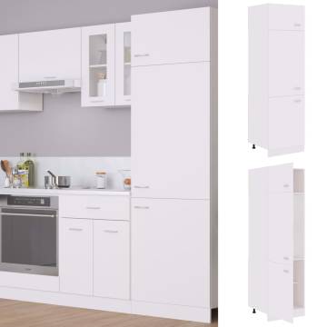 Refrigerator Cabinet White 60x57x207 cm - Stylish Storage