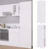 Refrigerator Cabinet White 60x57x207 cm Engineered Wood Colour white Quantity in Package 1 Model 1x refrigerator cabinet 60 cm Number of 