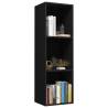 Book Cabinet & TV Cabinet in Black - 36x30x114 cm