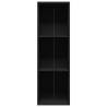 Book Cabinet & TV Cabinet in Black - 36x30x114 cm