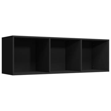 Book Cabinet & TV Cabinet in Black - 36x30x114 cm