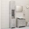 3 Piece Bathroom Furniture Set Concrete Grey Engineered Wood Colour concrete grey Number of 3 