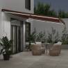 Retractable Awning with LEDs - Brown 600x300 cm | HipoMarket