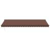 Retractable Awning with LEDs - Brown 600x300 cm | HipoMarket