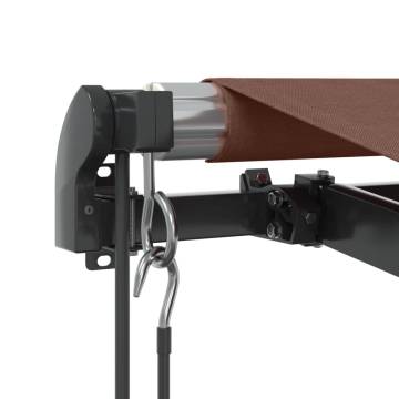 Automatic Retractable Awning Brown 400x350 cm - Hipo Market