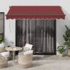 Automatic Retractable Awning with LEDs Burgundy 350x250 cm Colour burgundy Size 350 x 250 cm Quantity in Package 1 