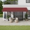 Automatic Retractable Awning Burgundy 600x300 cm Colour burgundy Size 600 x 300 cm Quantity in Package 1 