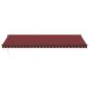 Automatic Retractable Awning Burgundy 600x300 cm | Hipomarket