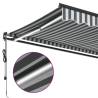 Automatic Retractable Awning with LEDs - 500x300 cm Anthracite