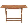 Folding Garden Table - Solid Eucalyptus Wood 120x70 cm