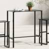 Bar Table Black 100x50x110 cm Powder-coated Steel Size 100 x 50 x 110 cm Quantity in Package 1 