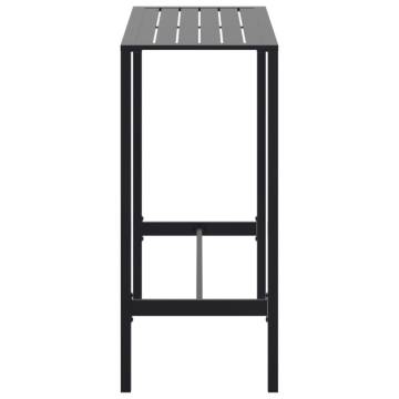 Stylish Black Bar Table - 100x50x110 cm Powder-coated Steel