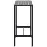 Stylish Black Bar Table - 100x50x110 cm Powder-coated Steel