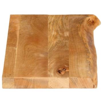 Table Top Live Edge 70x40 cm - Solid Mango Wood | HipoMarket