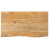 Table Top Live Edge 110x60x2.5 cm Solid Wood Mango Colour natural Size 110 x 60 x 2.5 cm Quantity in Package 1 Material solid mango wood 