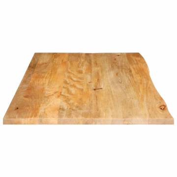 Live Edge Table Top - 110x60 cm Solid Mango Wood