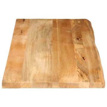 Table Top Live Edge 140x60 cm Solid Mango Wood - Hipomarket