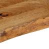 Table Top Live Edge 140x60 cm Solid Mango Wood - Hipomarket