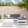 5 Piece Garden Lounge Set White Solid Wood Pine Colour white Number of 5 