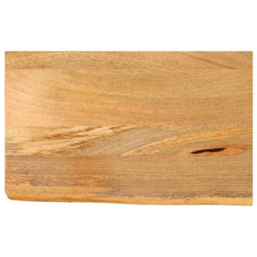 Live Edge Solid Mango Wood Table Top - 40x30x3.8 cm