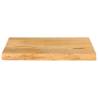 Live Edge Solid Mango Wood Table Top - 40x30x3.8 cm