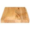 Live Edge Solid Mango Wood Table Top - 40x30x3.8 cm