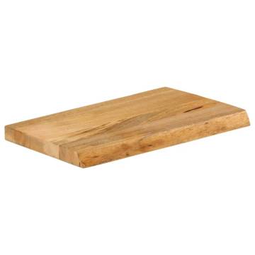 Live Edge Solid Mango Wood Table Top - 60x30 cm | Hipo Market