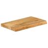 Live Edge Solid Mango Wood Table Top - 60x30 cm | Hipo Market